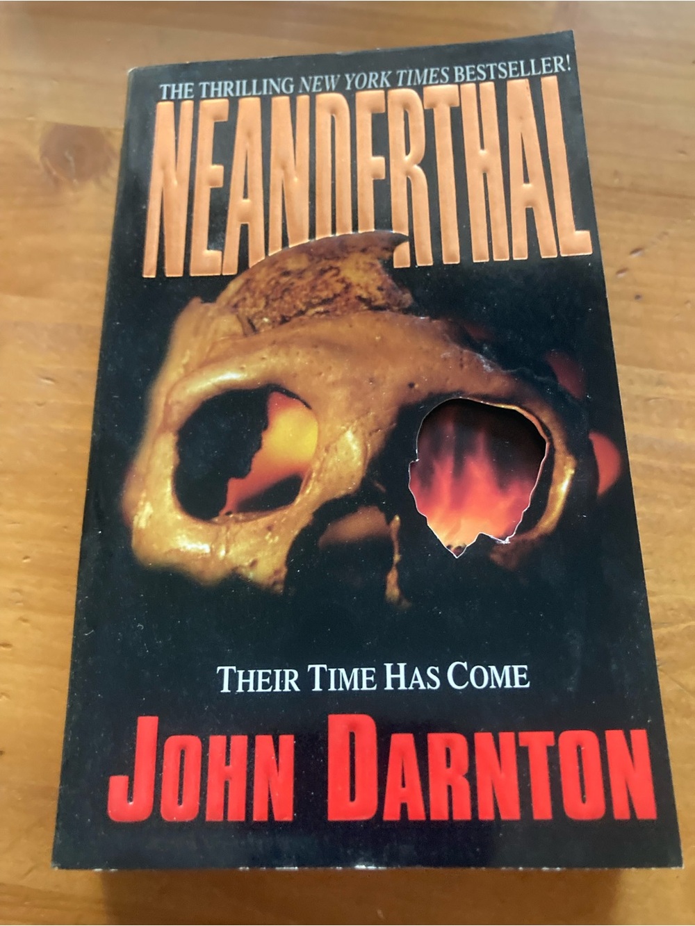 Neanderthal by John Darnton - Black & Red Horror Thriller Paperback
